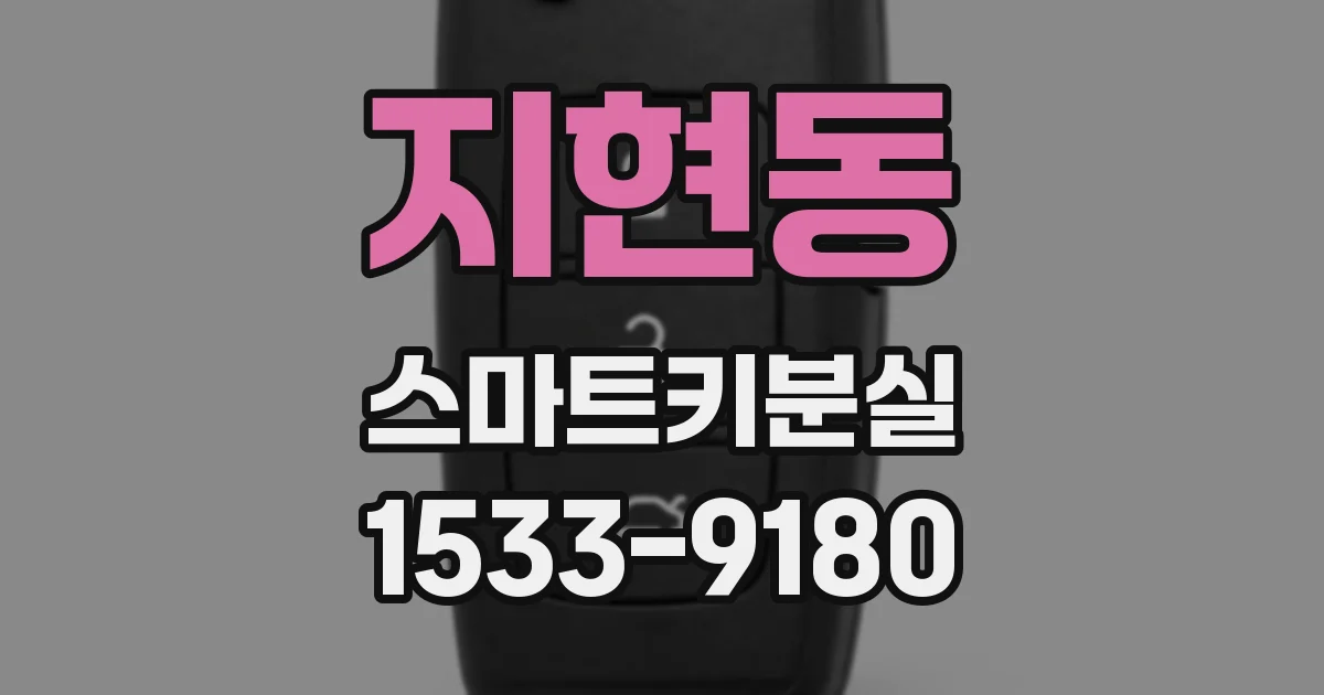 지현동 스마트키분실