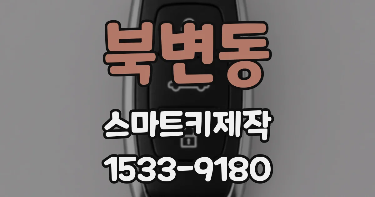 북변동 스마트키제작