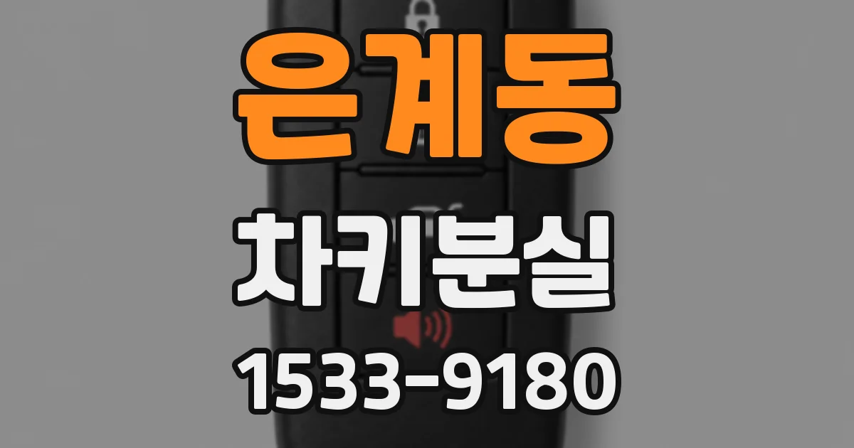 은계동 차키분실