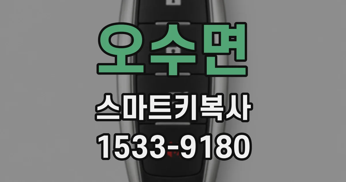 오수면 스마트키복사