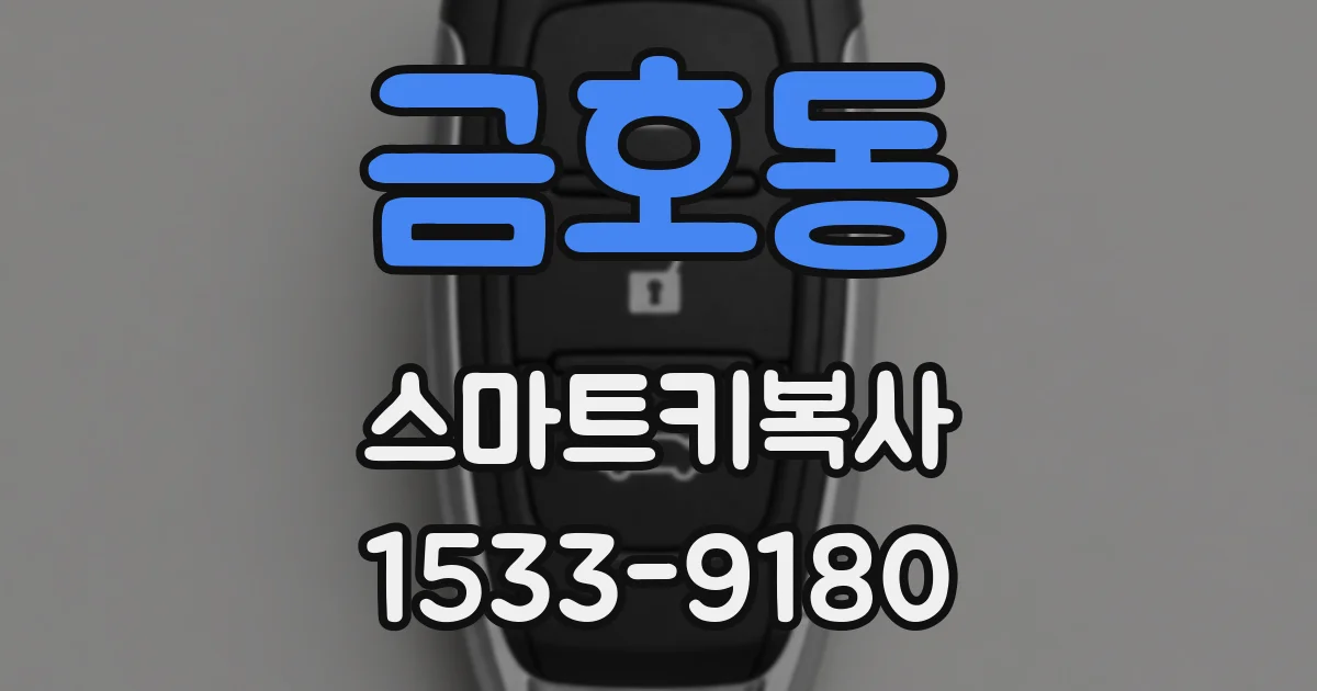 금호동 스마트키복사