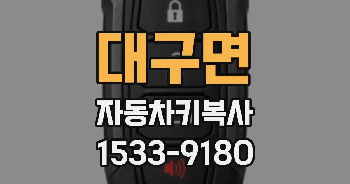 대구면 자동차키복사