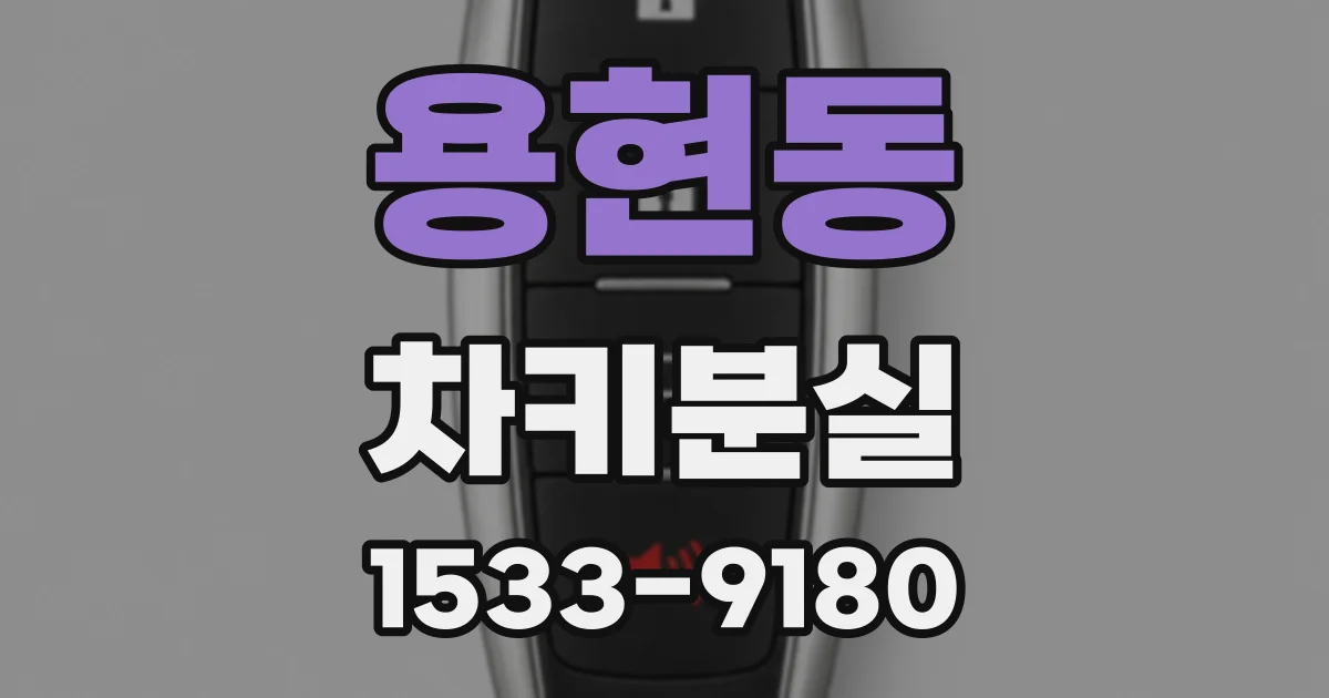 용현동 차키분실