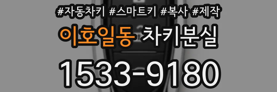 이호일동 차키분실