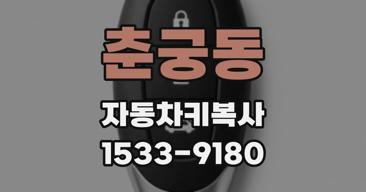 춘궁동 자동차키복사