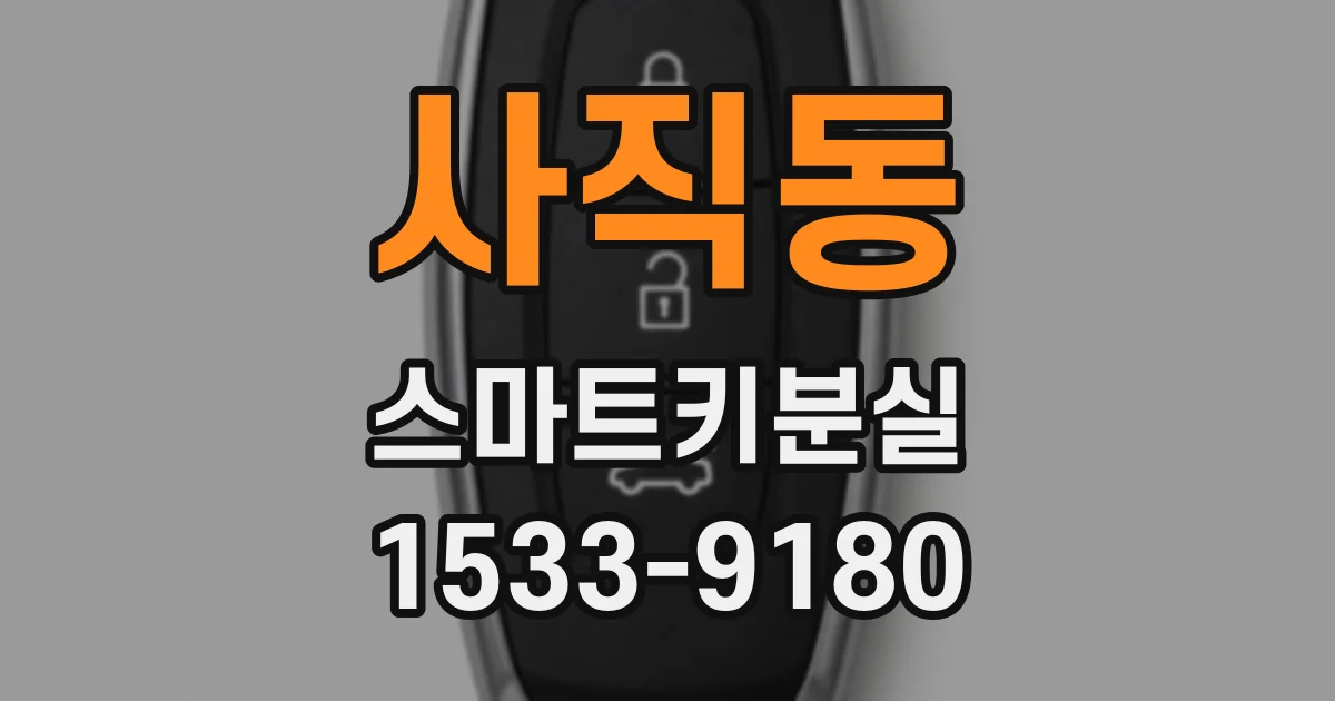 사직동 스마트키분실