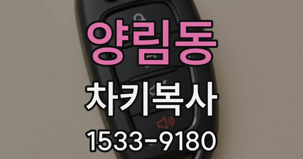 양림동 차키복사