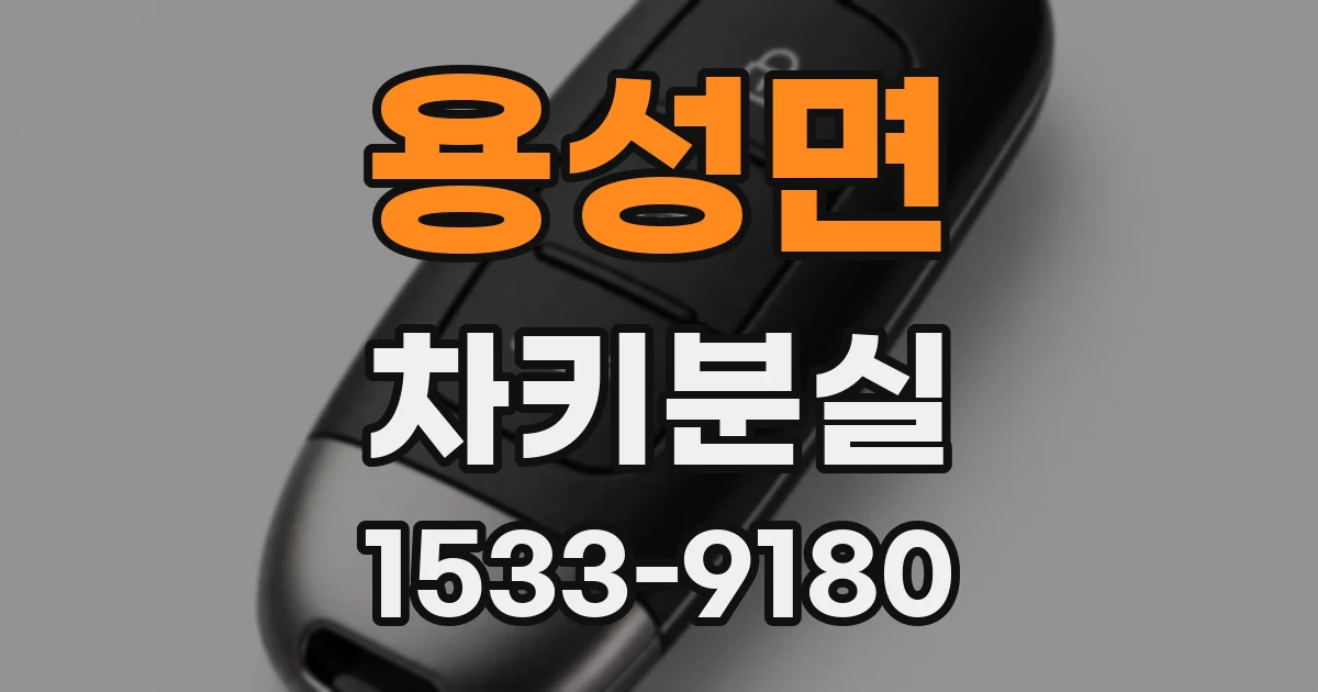용성면 차키분실