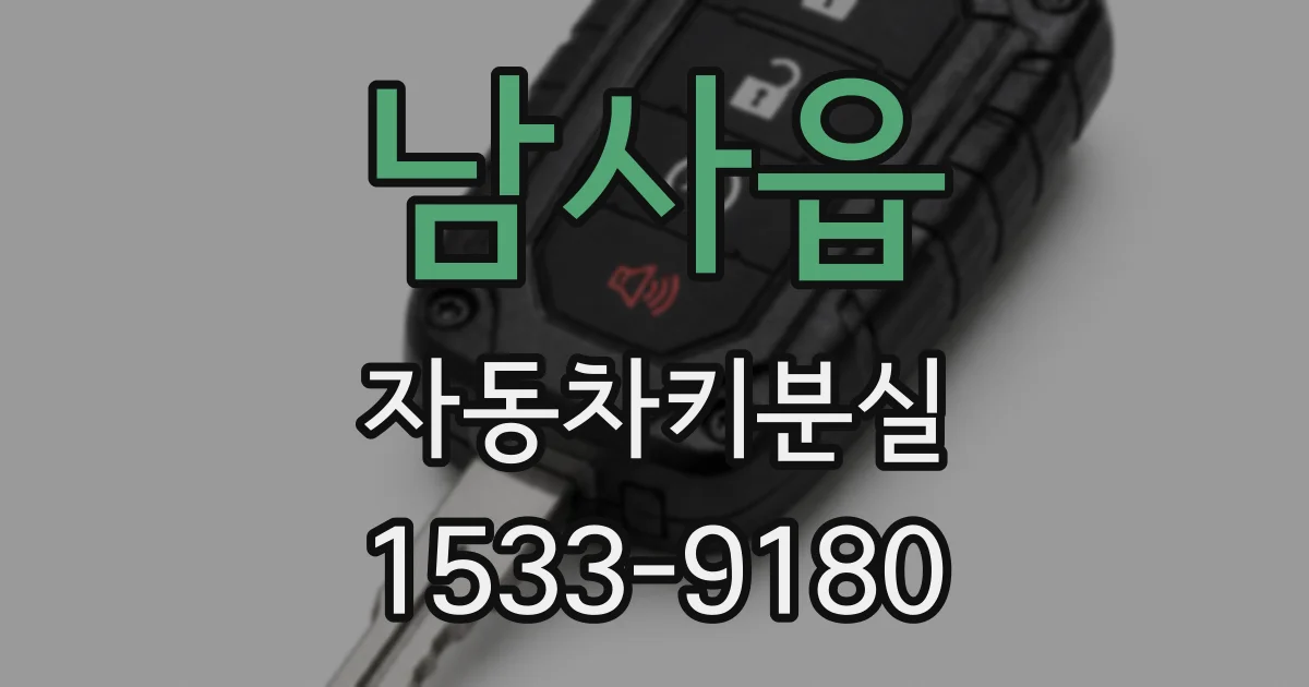 남사읍 자동차키분실