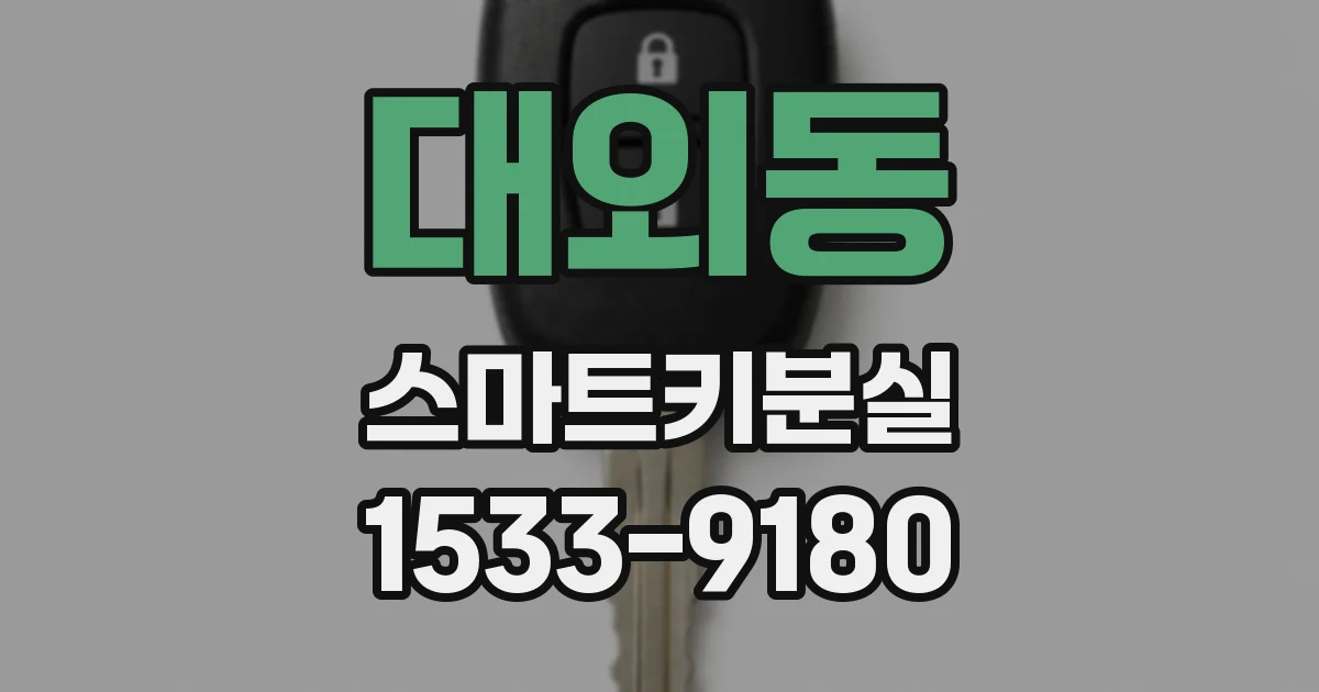 대외동 스마트키분실