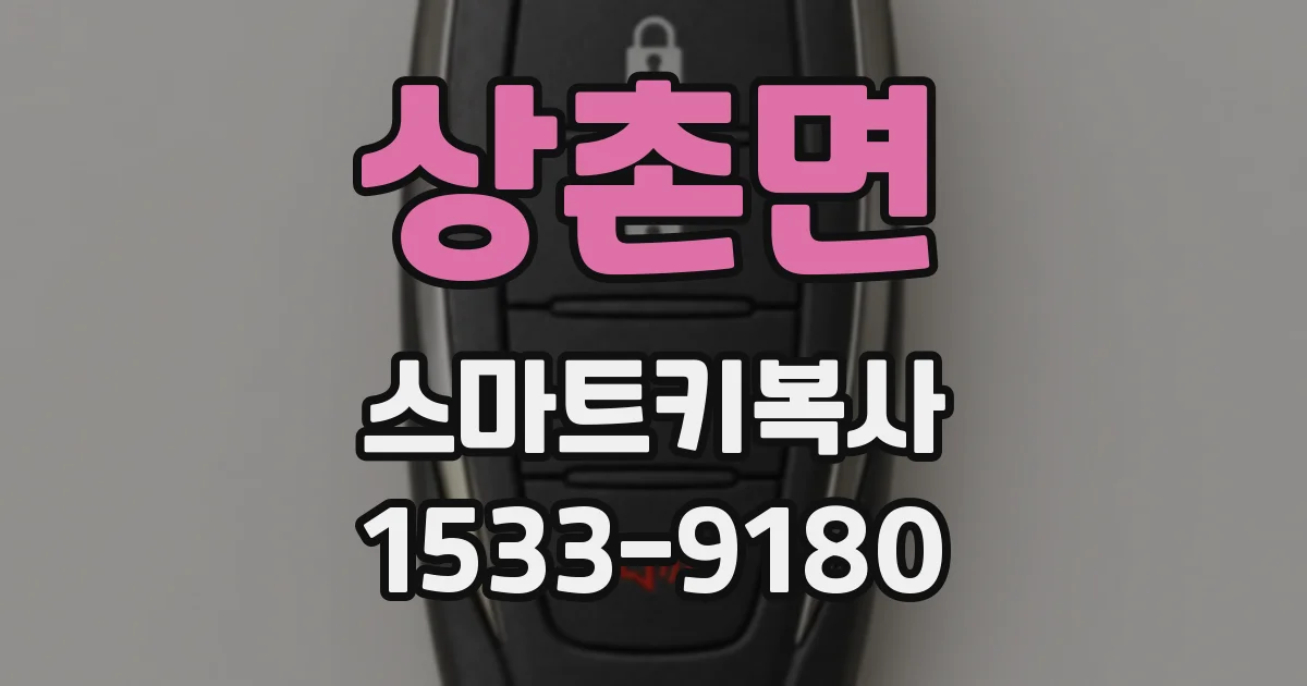 상촌면 스마트키복사