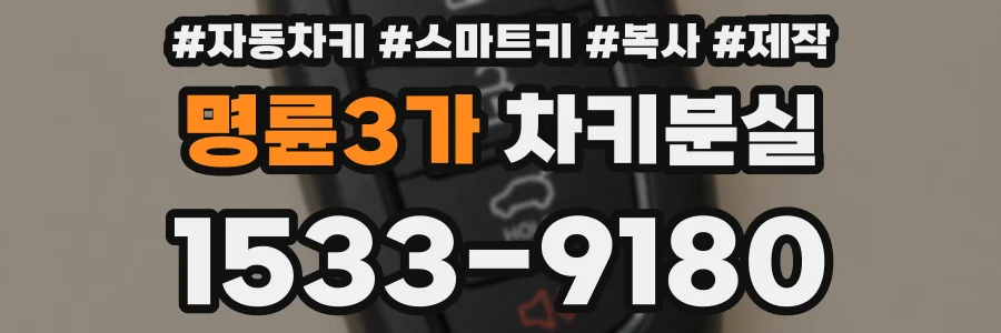 명륜3가 차키분실