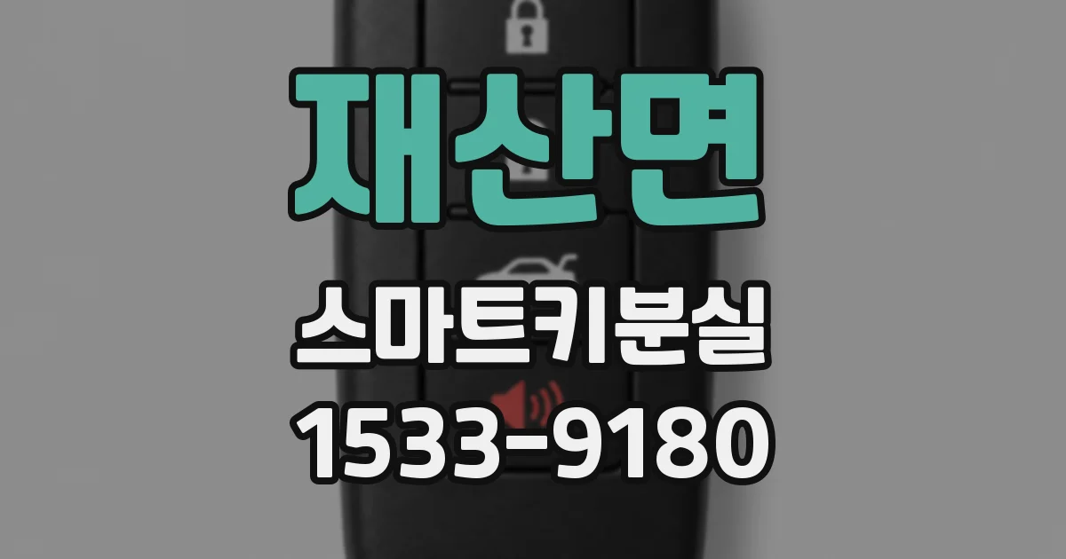 재산면 스마트키분실