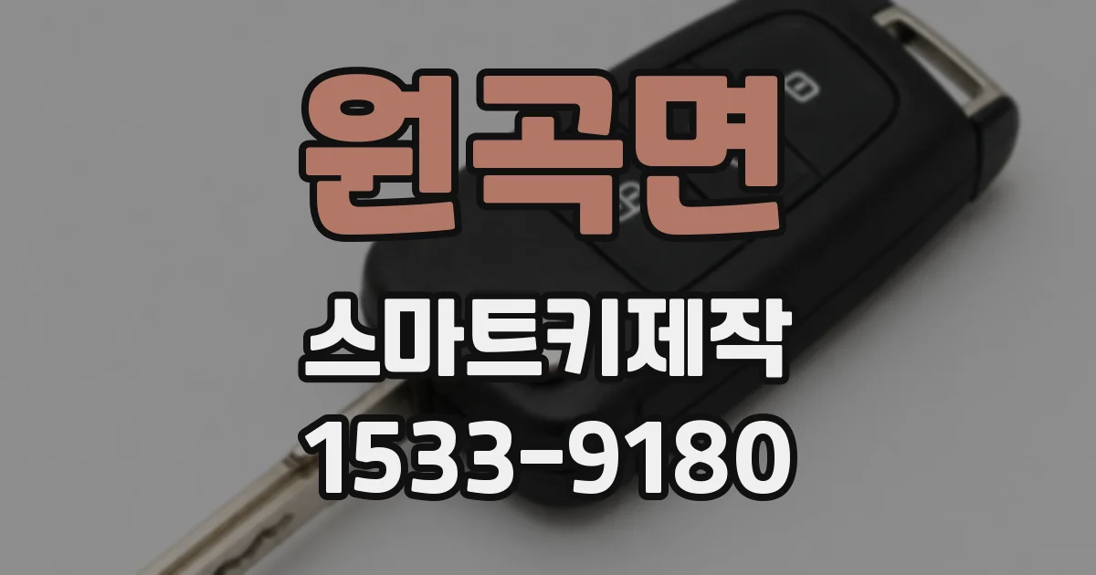 원곡면 스마트키제작