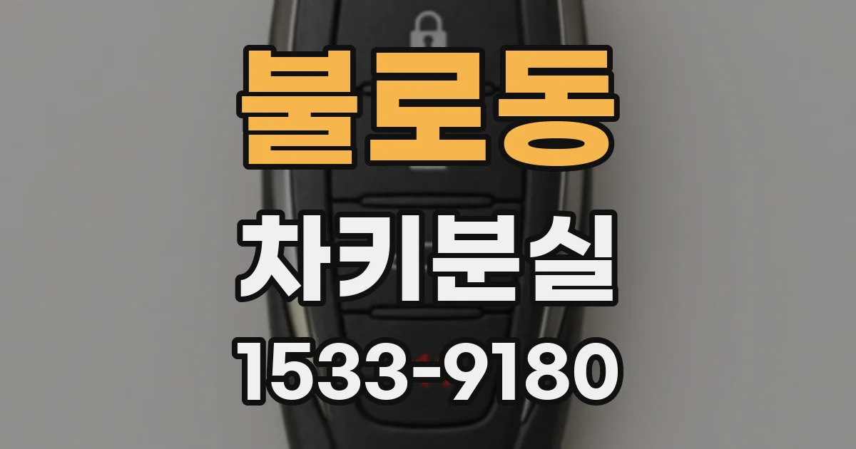 불로동 차키분실