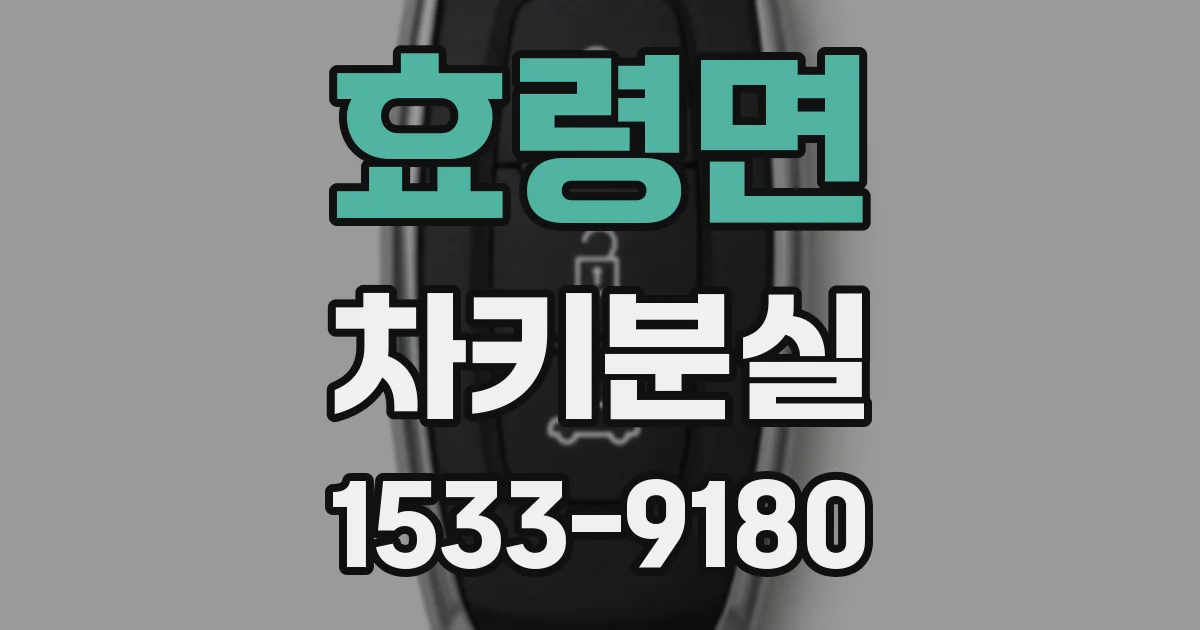 효령면 차키분실