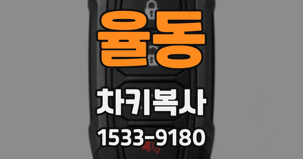 율동 차키복사