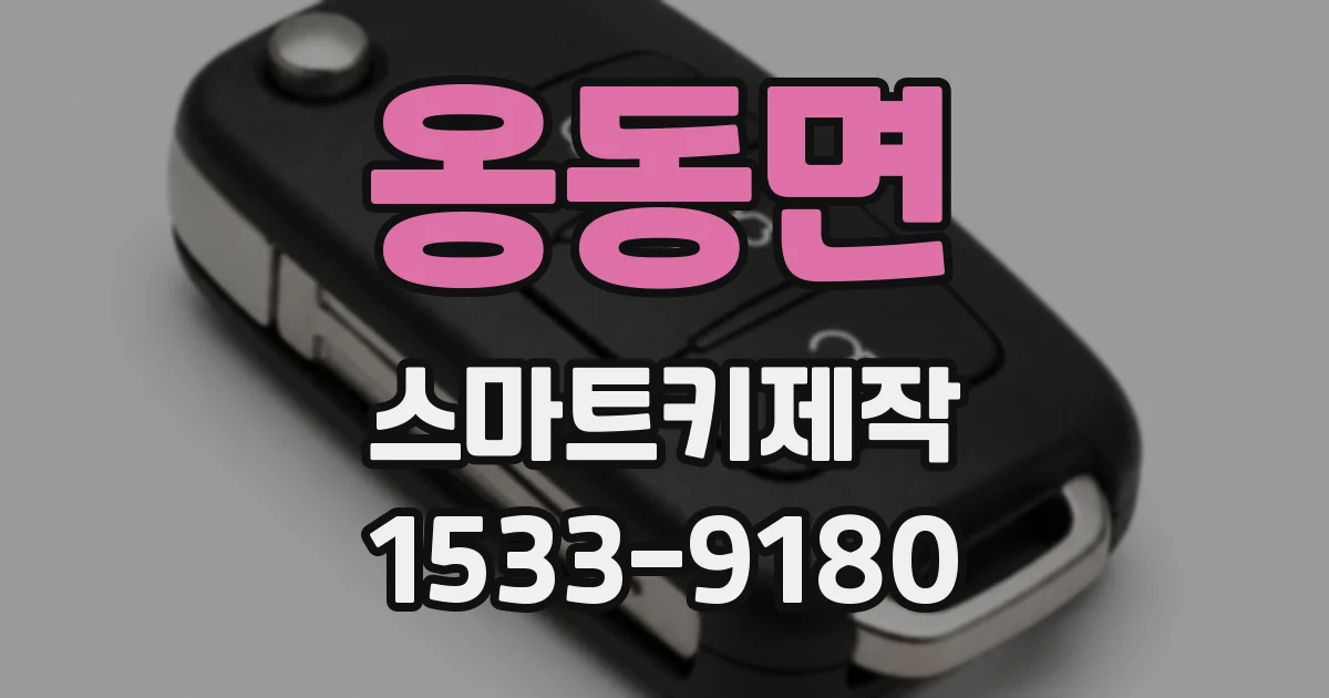 옹동면 스마트키제작