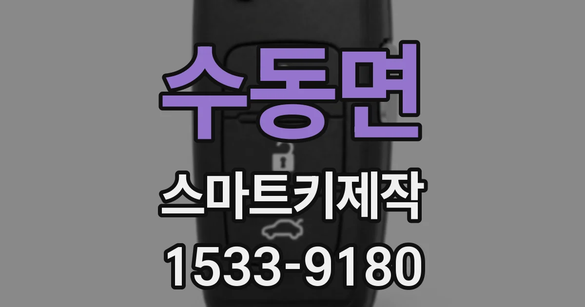 수동면 스마트키제작