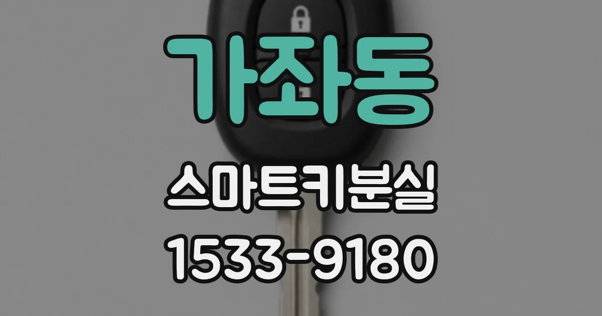 가좌동 스마트키분실