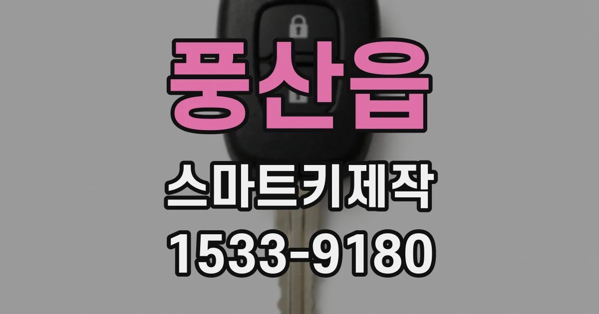 풍산읍 스마트키제작