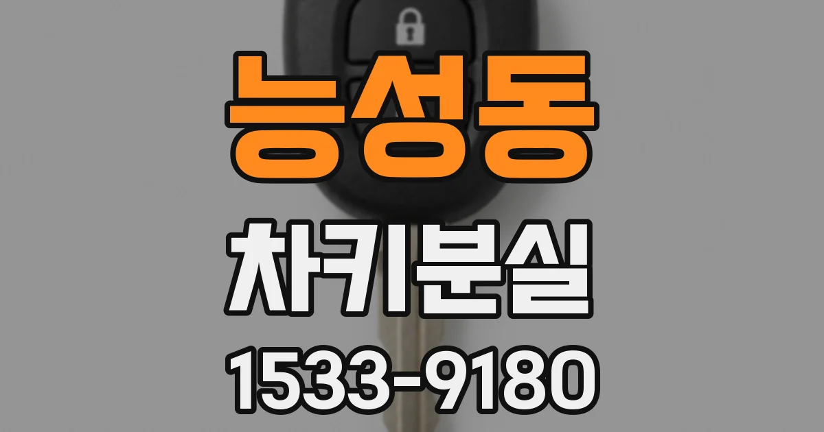 능성동 차키분실