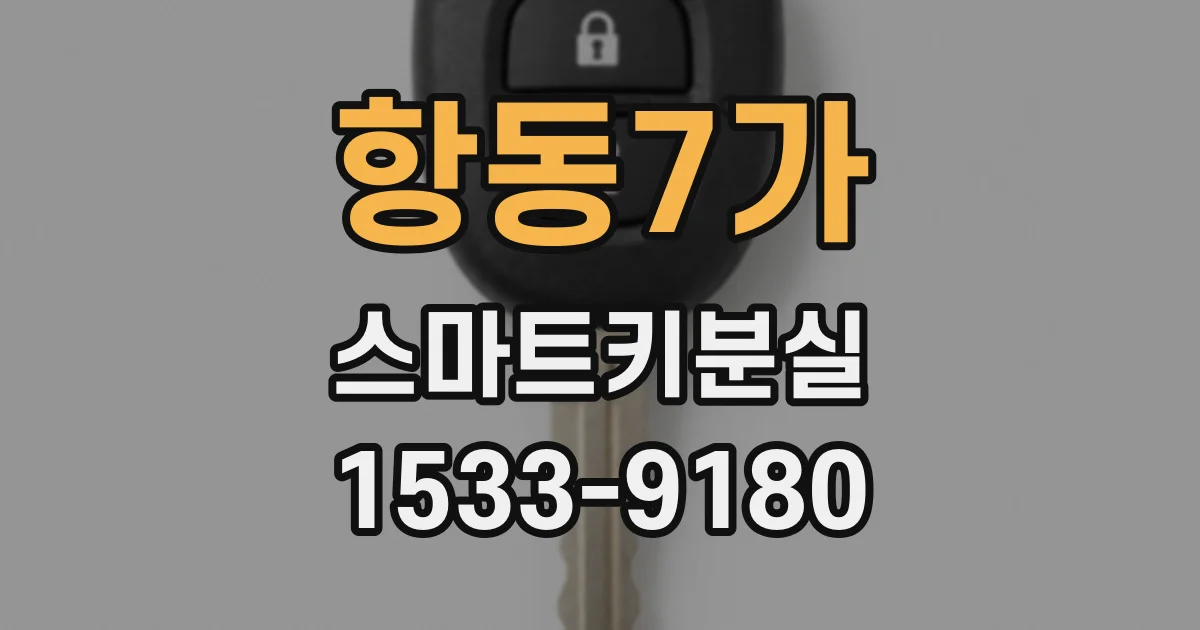 항동7가 스마트키분실
