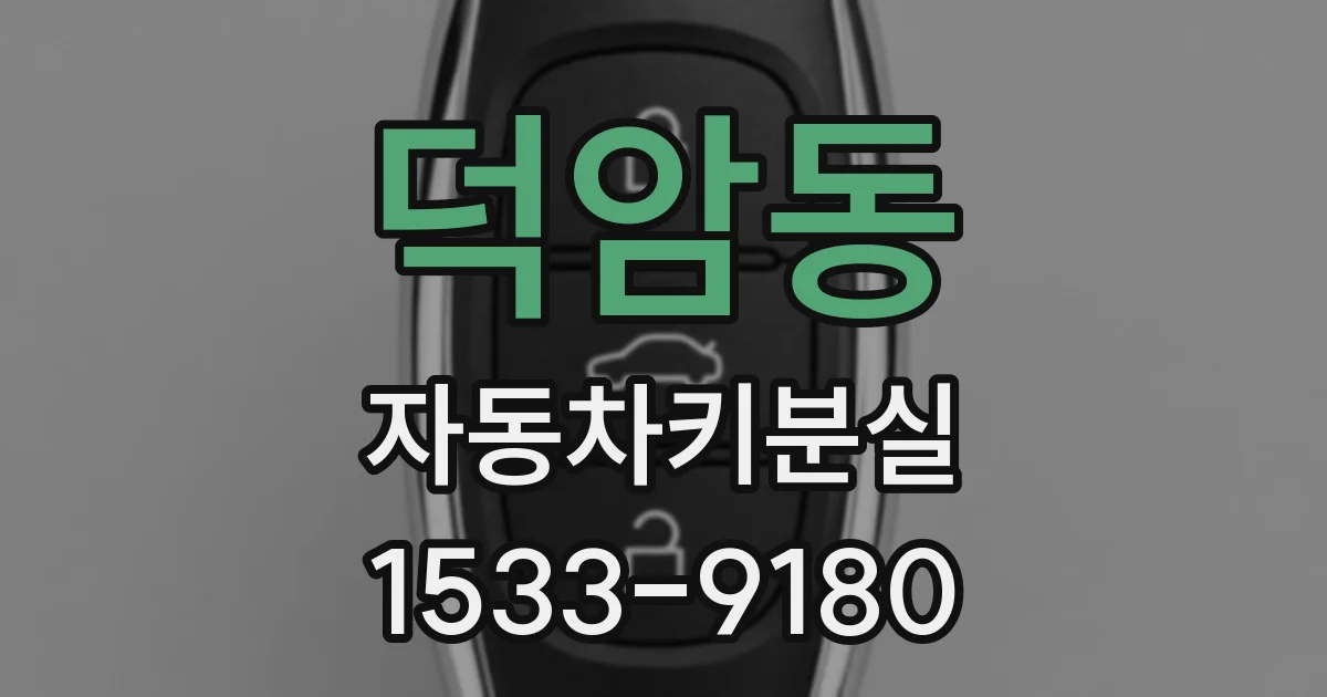 덕암동 자동차키분실