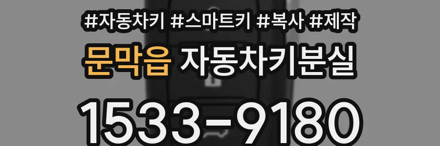 문막읍 자동차키분실