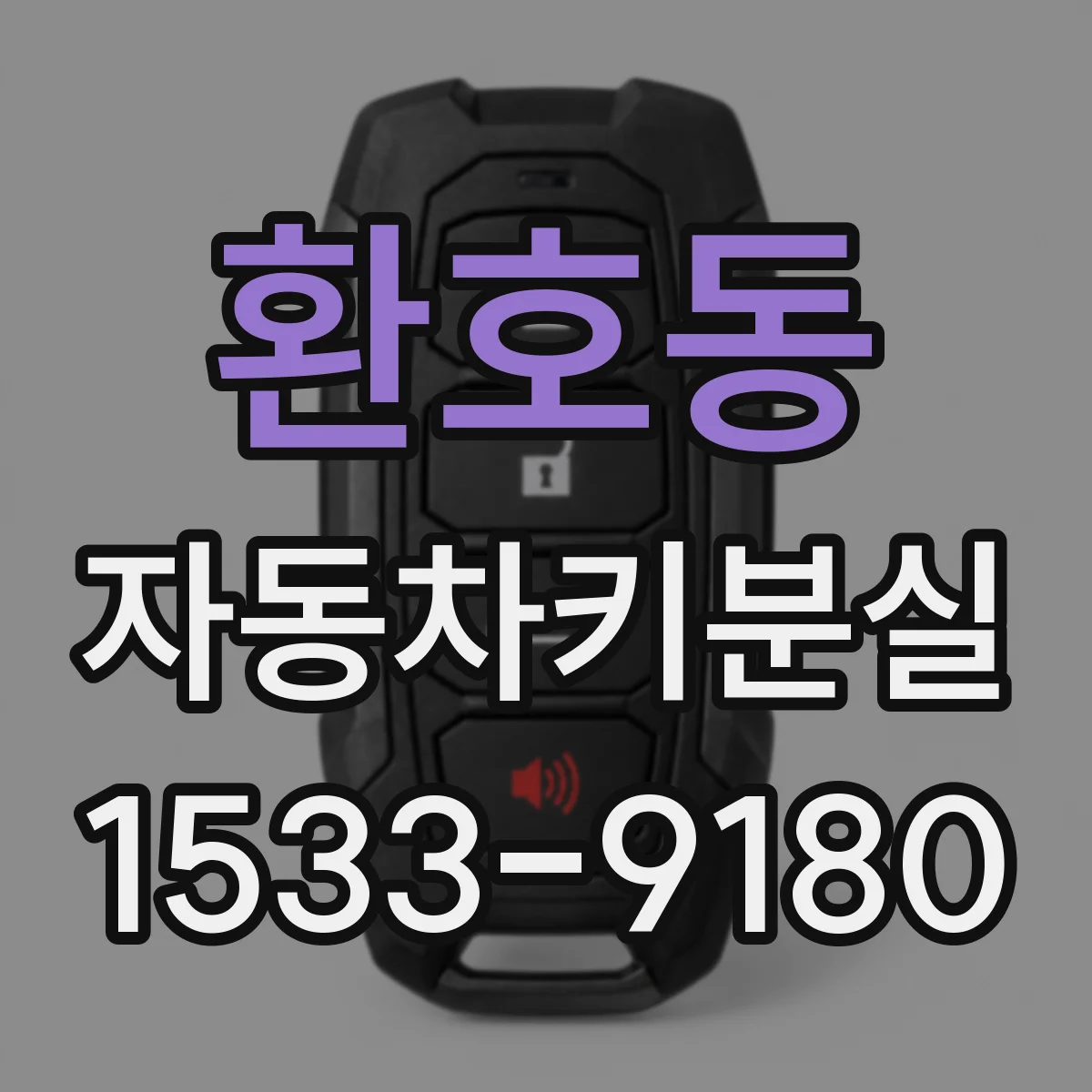 환호동 자동차키분실