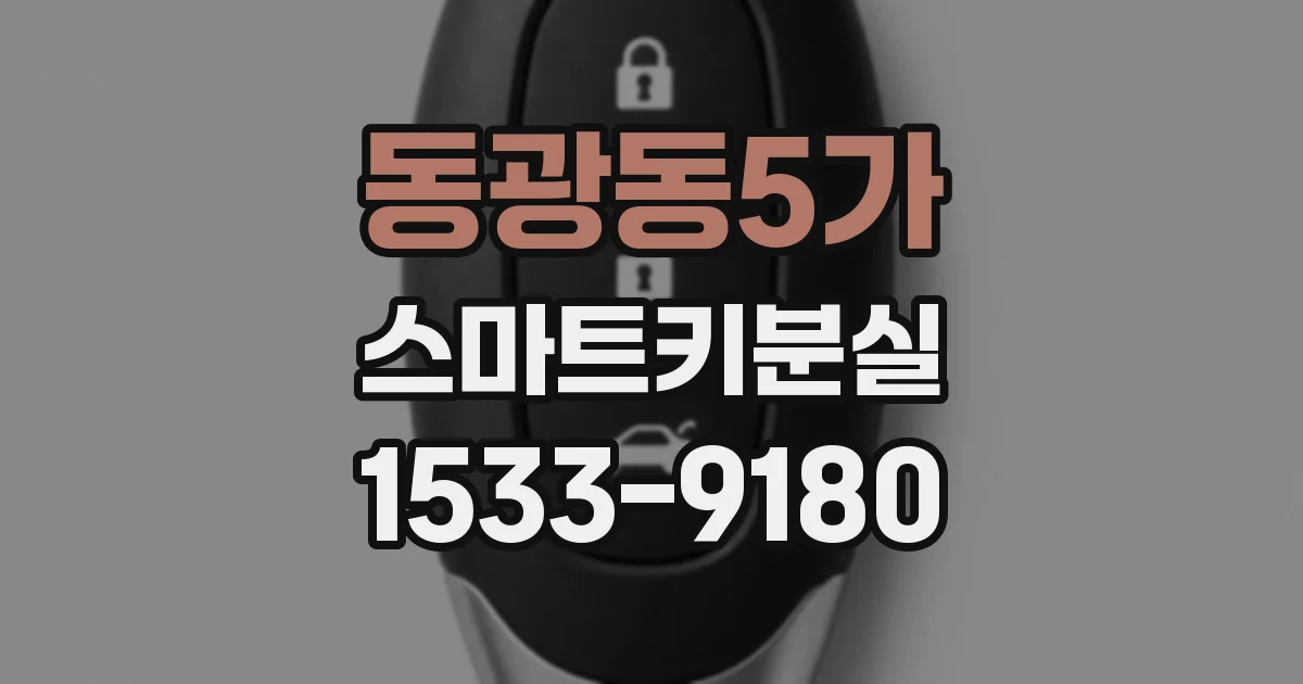 동광동5가 스마트키분실