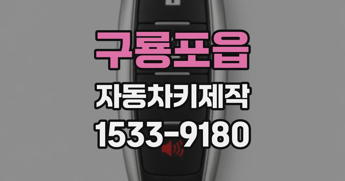 구룡포읍 자동차키제작