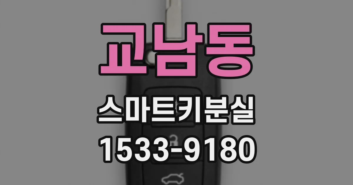 교남동 스마트키분실