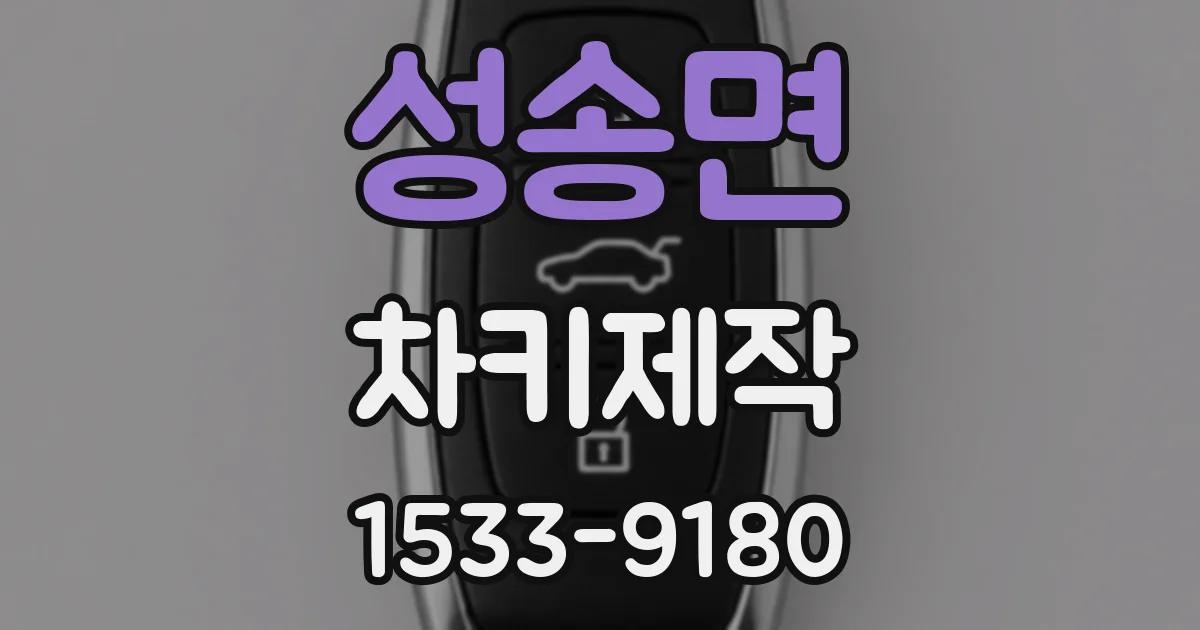 성송면 차키제작