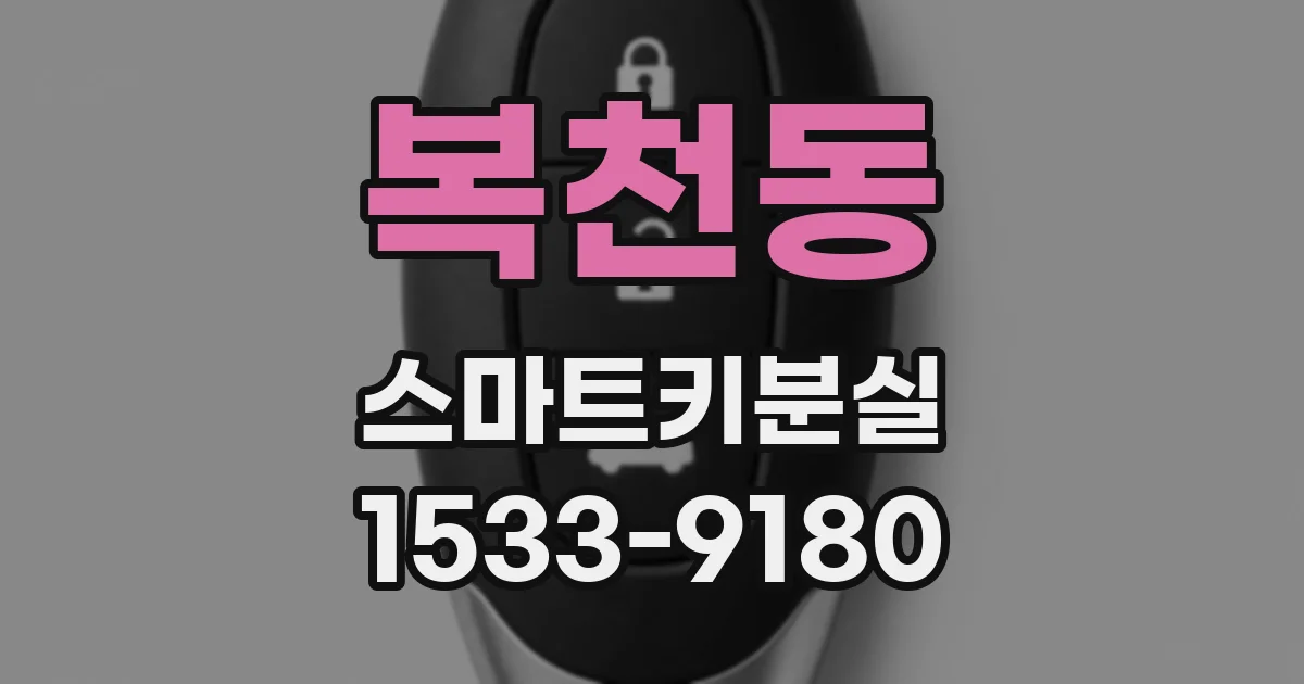 복천동 스마트키분실