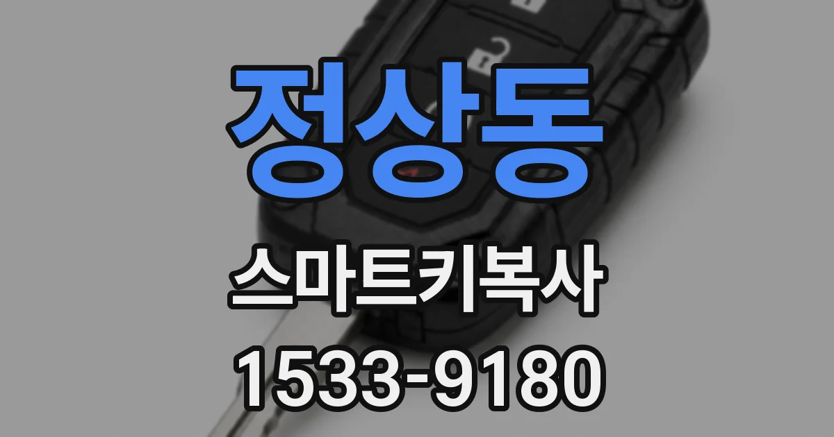 정상동 스마트키복사