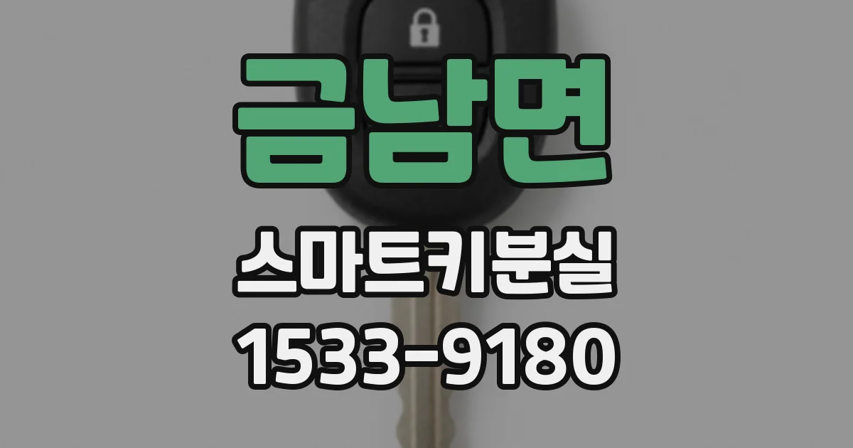 금남면 스마트키분실