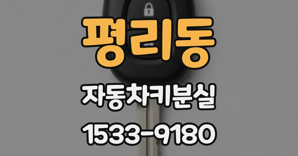 평리동 자동차키분실