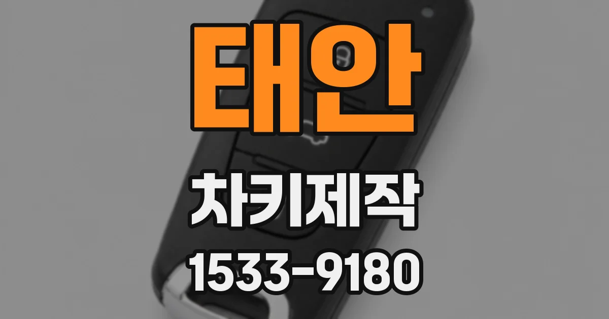 태안 차키제작