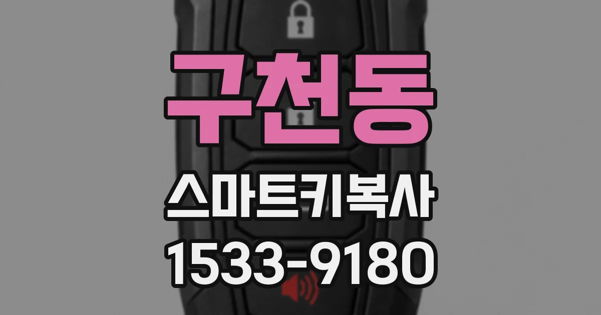 구천동 스마트키복사