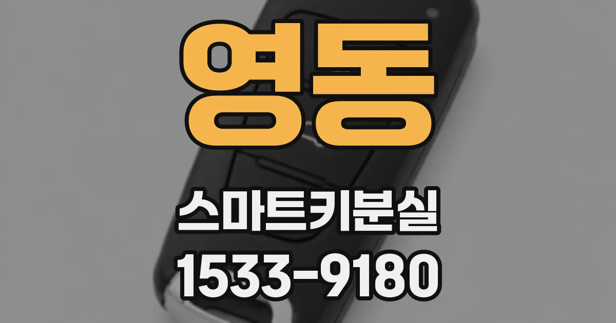 영동 스마트키분실