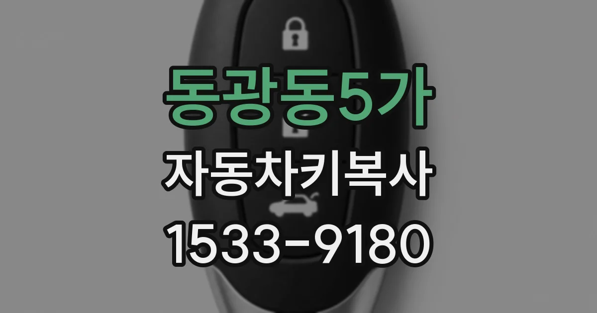 동광동5가 자동차키복사
