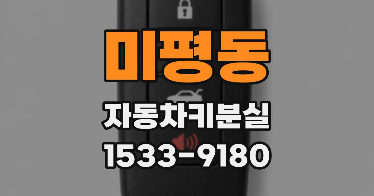 미평동 자동차키분실