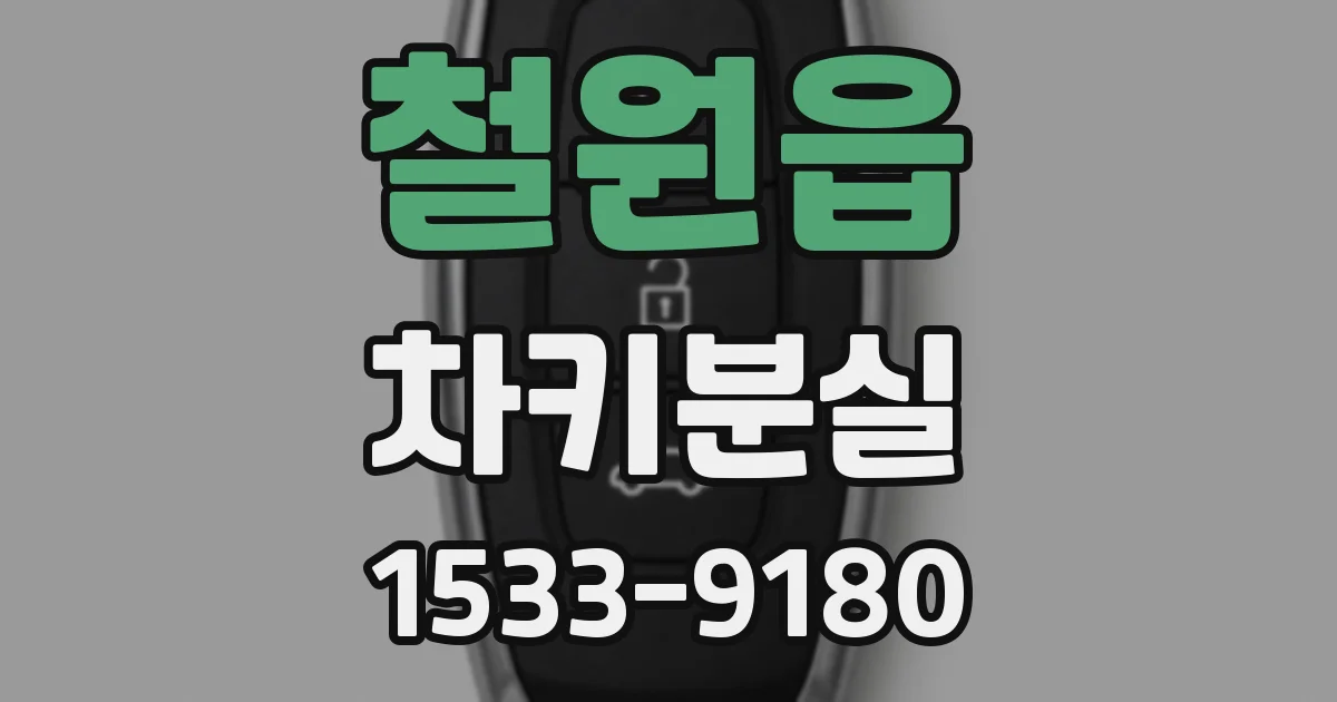 철원읍 차키분실