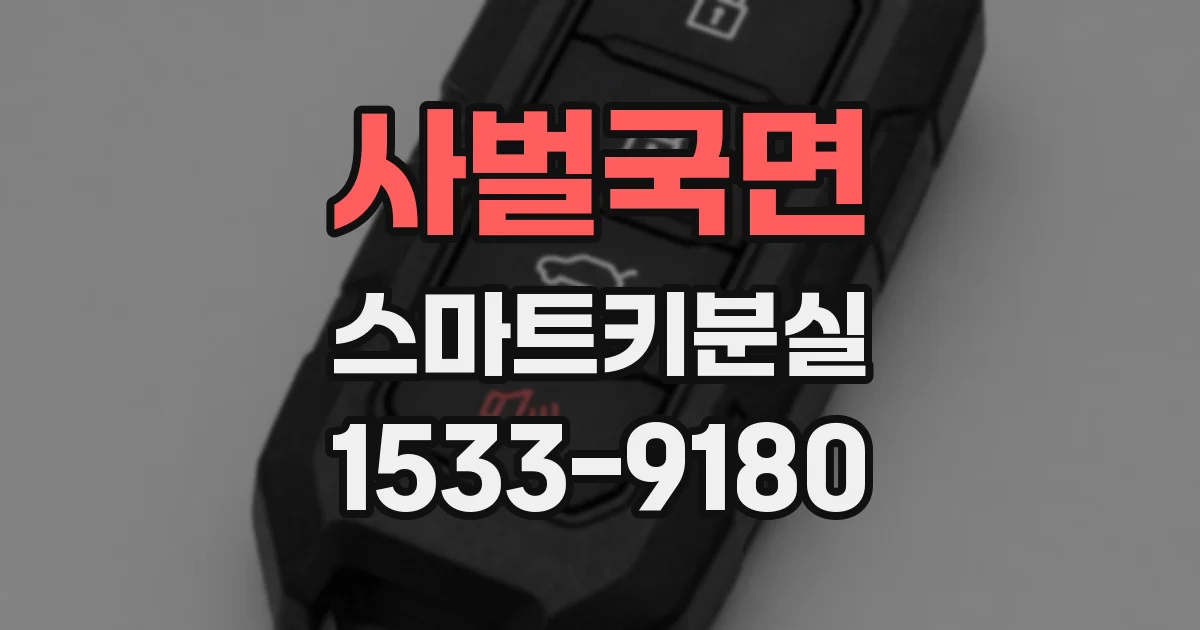 사벌국면 스마트키분실