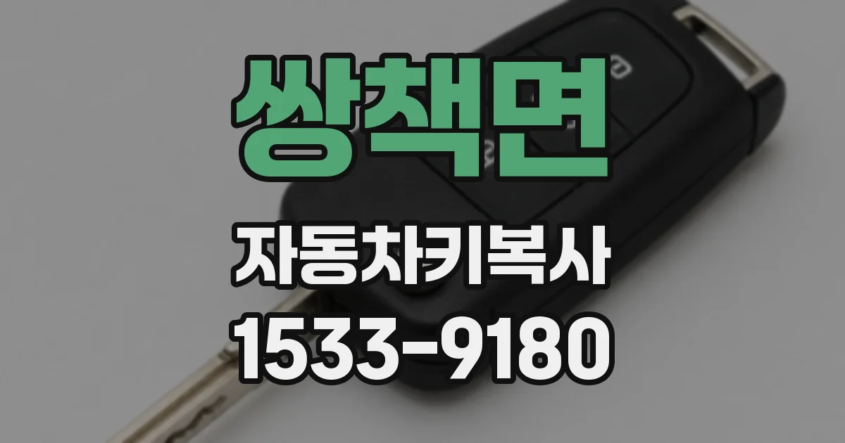 쌍책면 자동차키복사