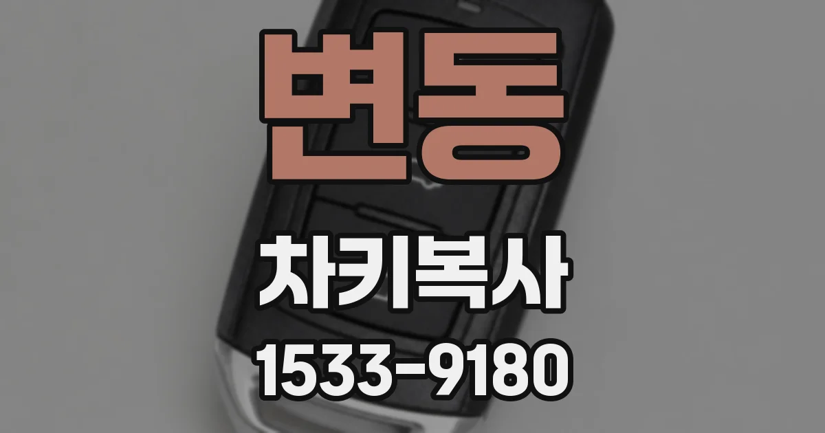 변동 차키복사
