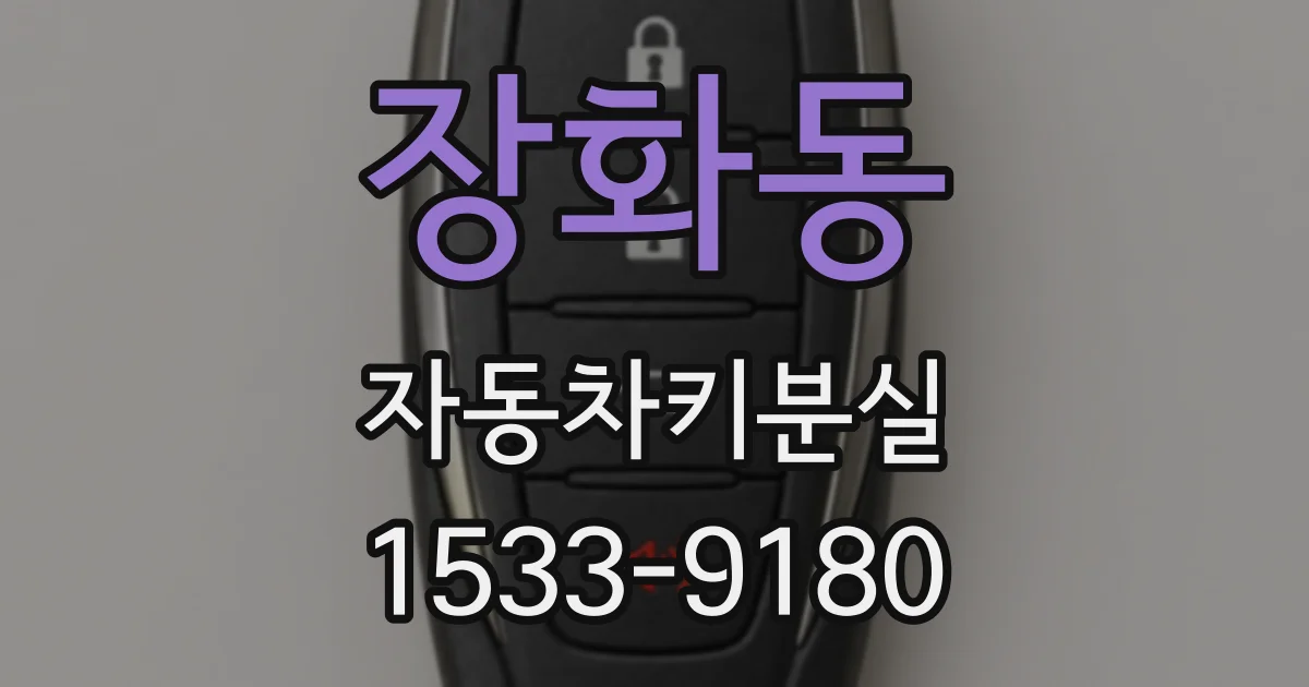 장화동 자동차키분실