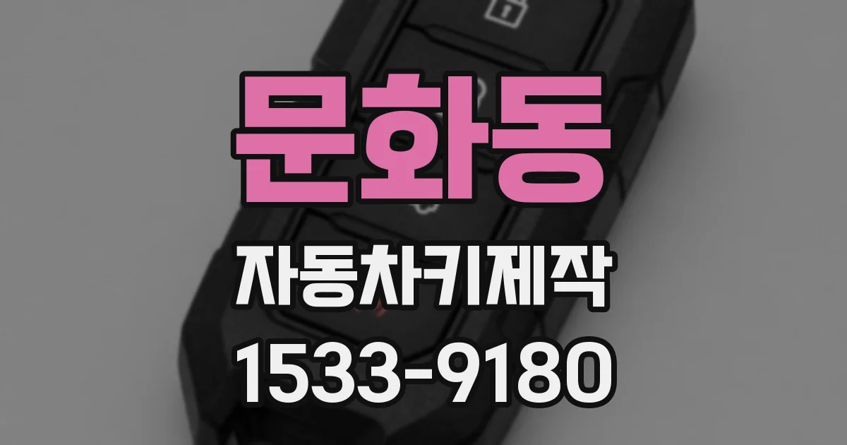 문화동 자동차키제작