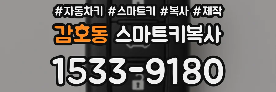 감호동 스마트키복사